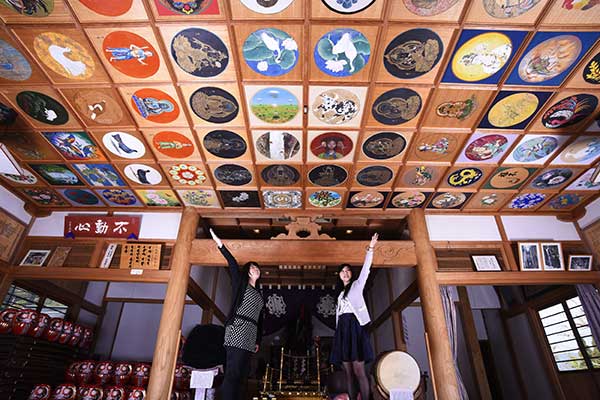 (31)大谷不動尊里堂　天井絵